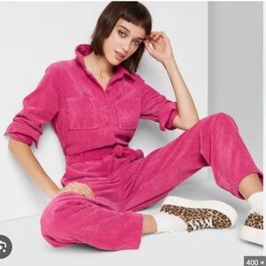 pink jumpsuit